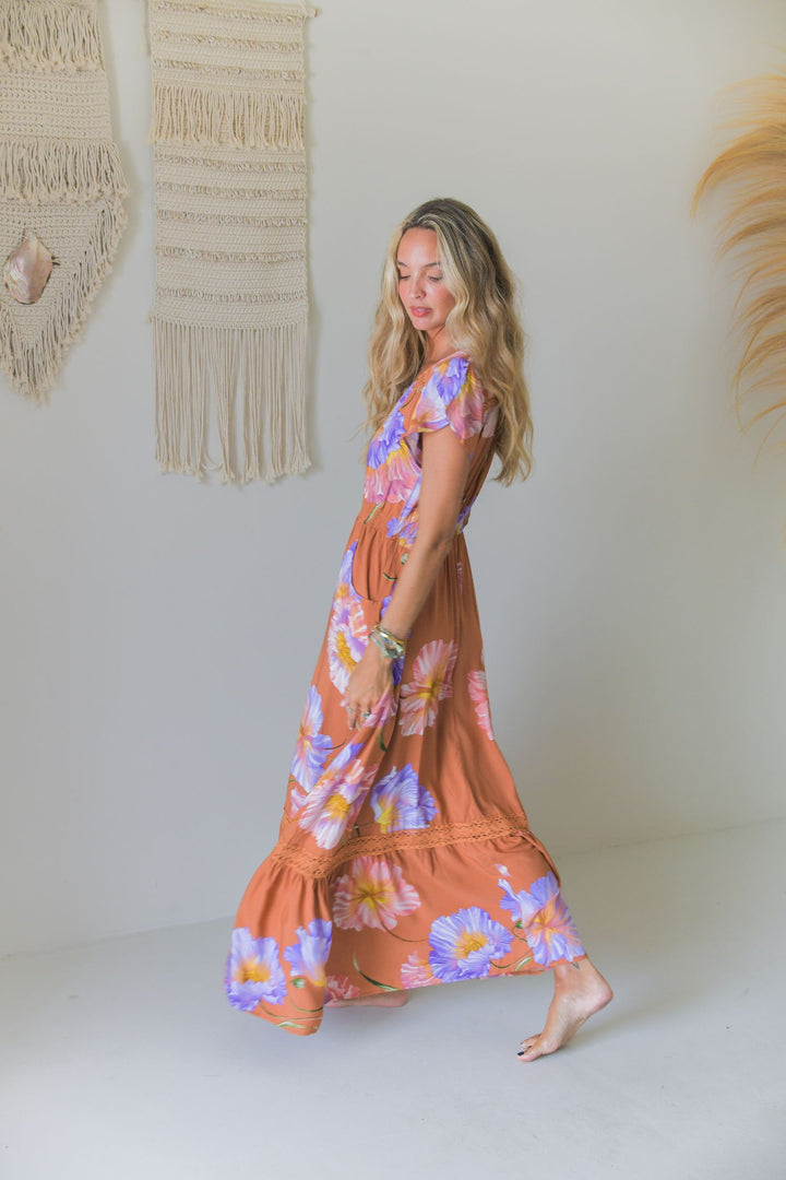 Amara Bloom Print Carmen Maxi