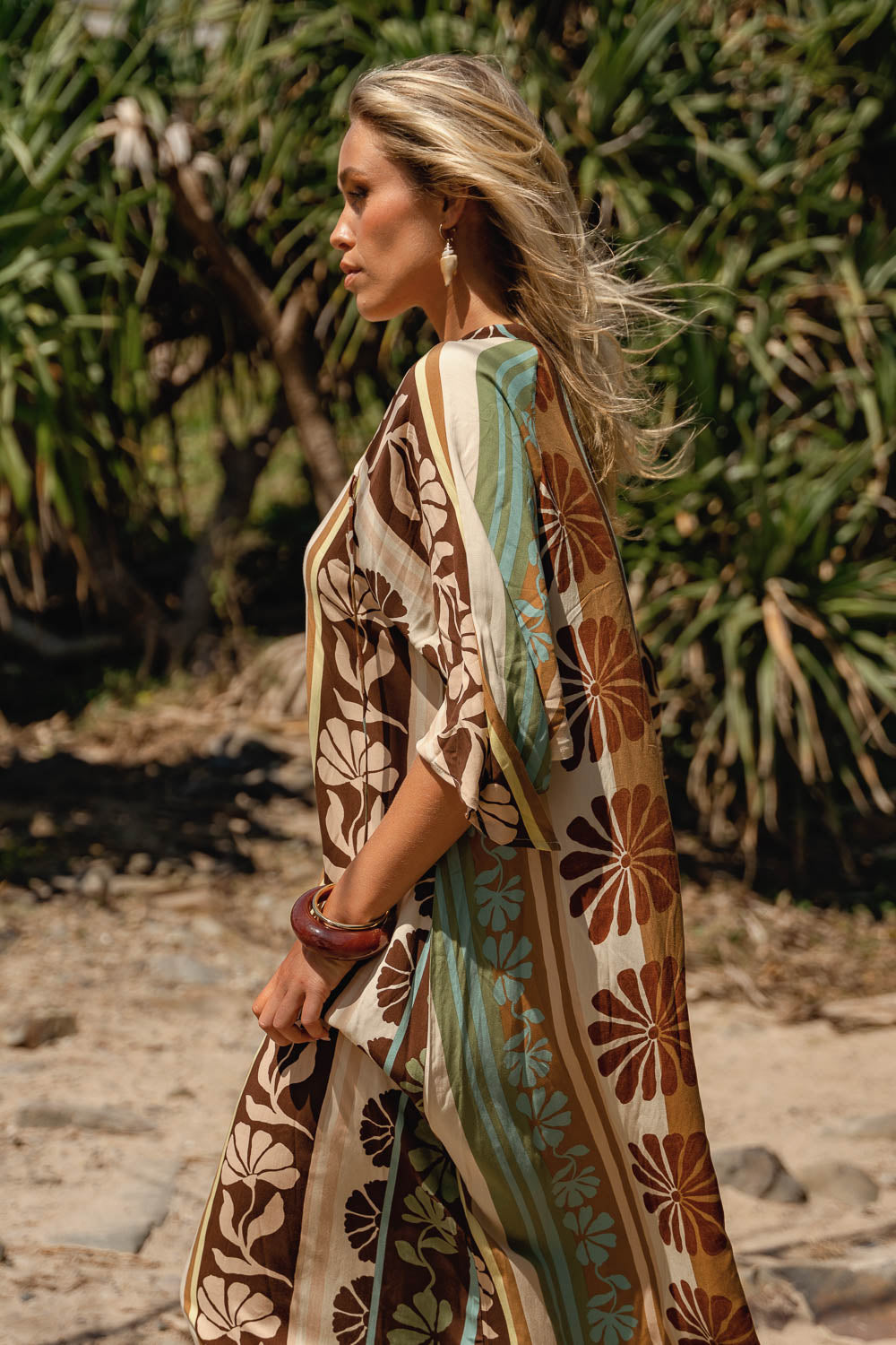 Cacao Mist Print Bree Maxi