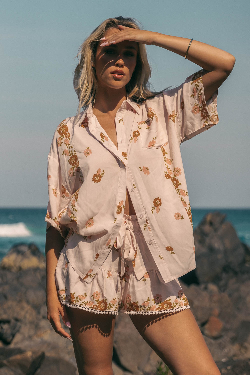 Vintage Sol Print Cove Shirt