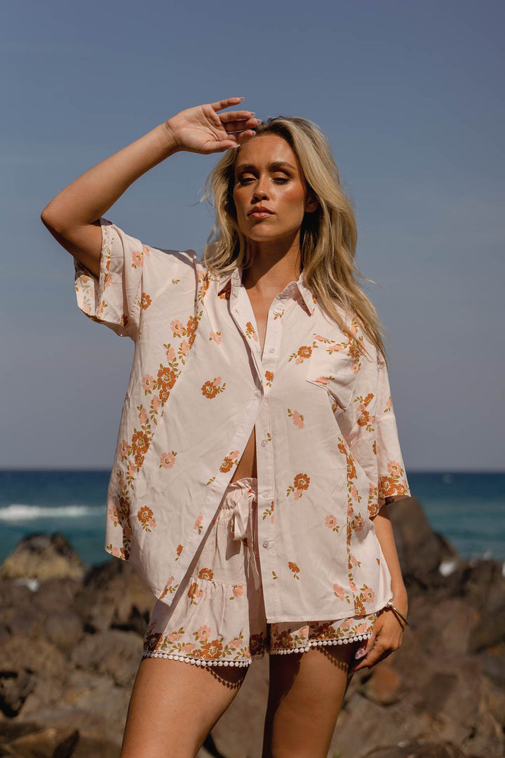 Vintage Sol Print Cove Shirt