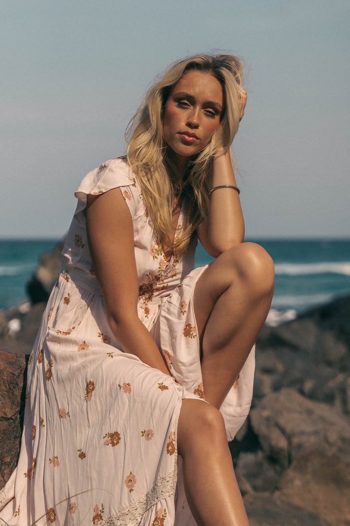 Vintage Sol Print Carmen Maxi