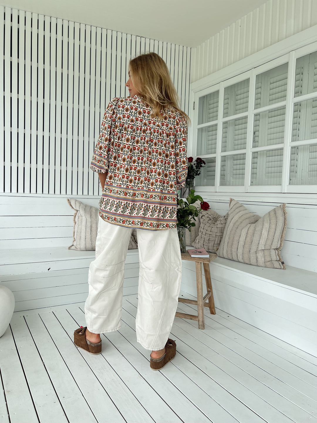 Harlowe Print Bee Blouse