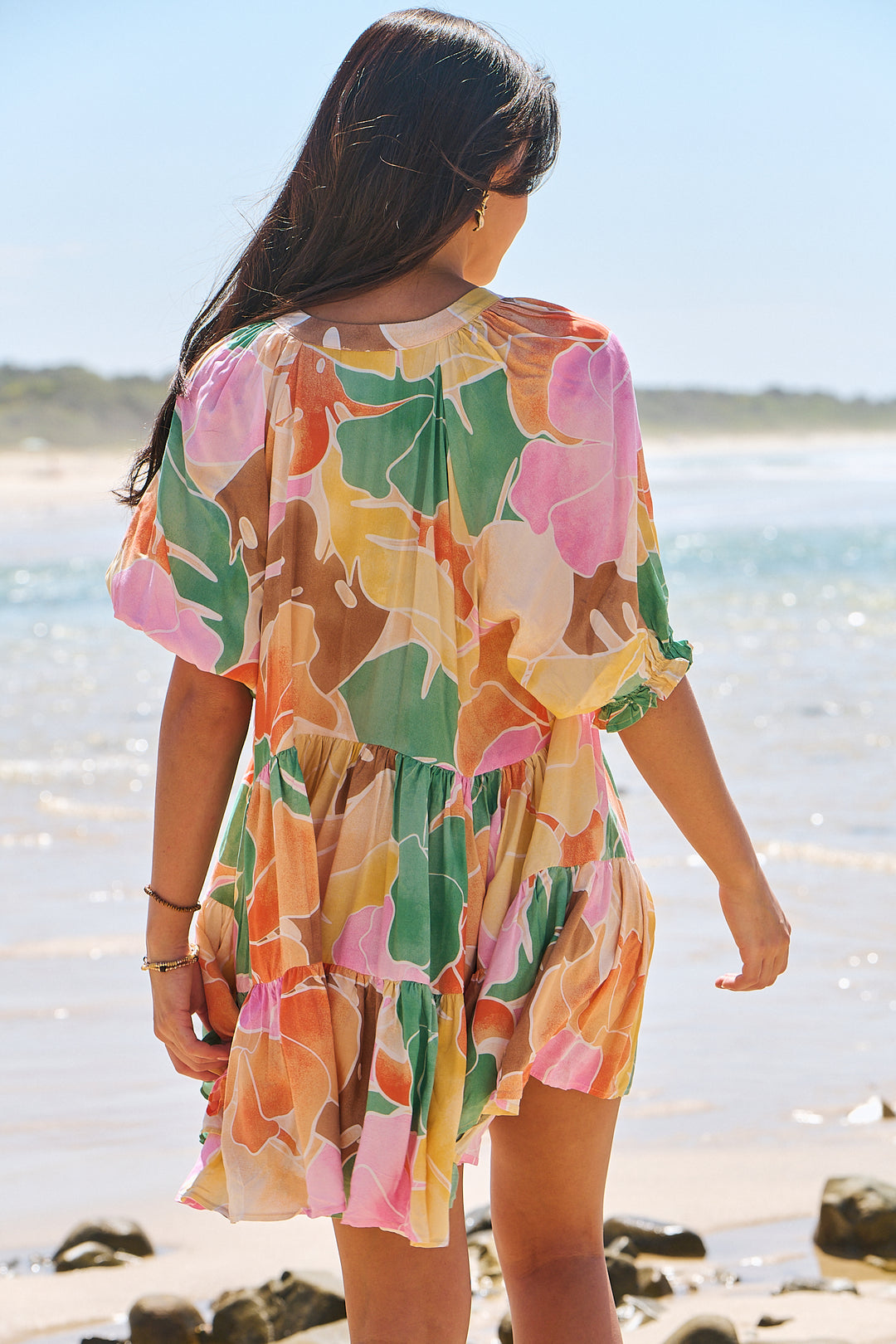 Tallulah Print Petal Mini Dress