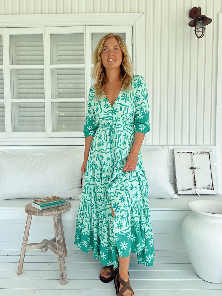 Mint Spritz Print Tessa Maxi
