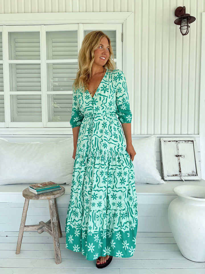 Mint Spritz Print Tessa Maxi