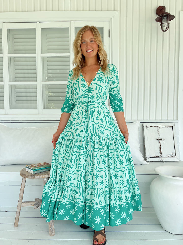 Mint Spritz Print Tessa Maxi