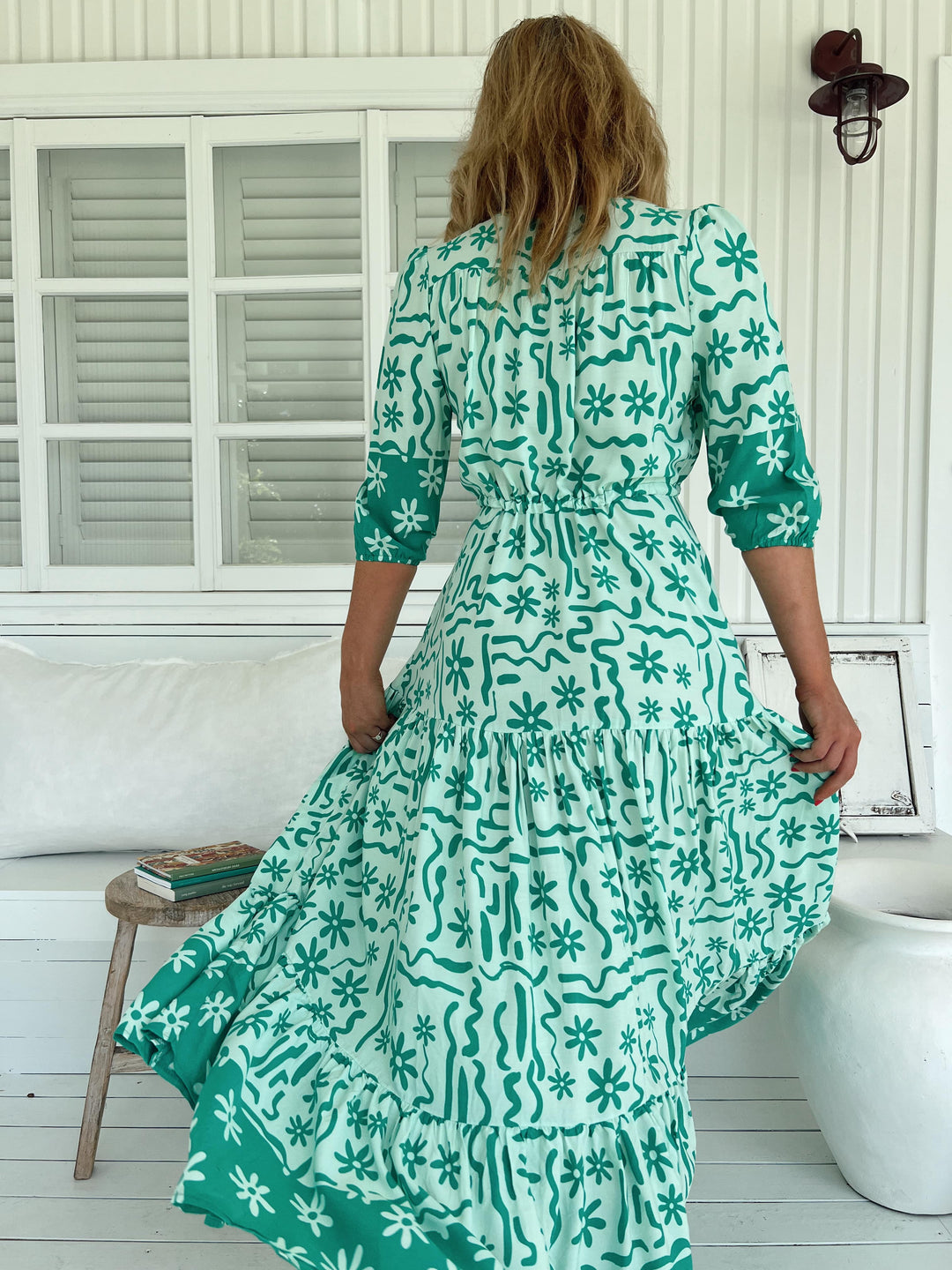 Mint Spritz Print Tessa Maxi