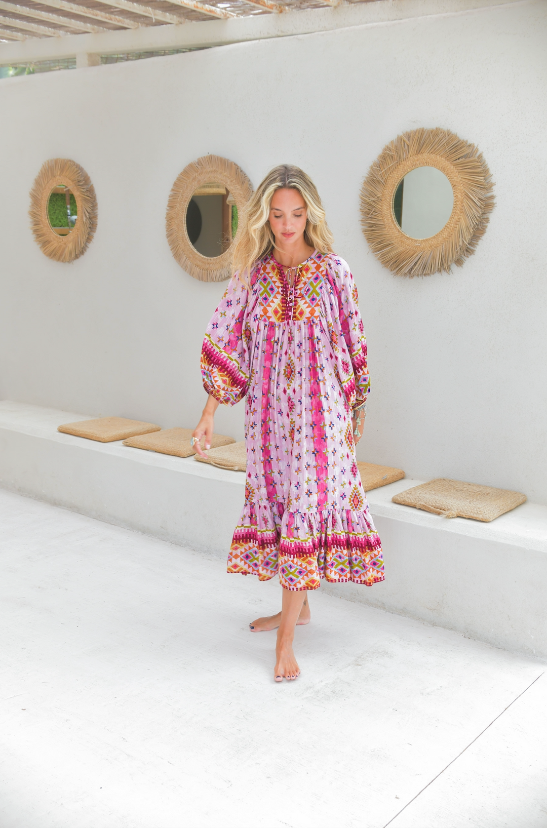 Lost Tribe Print Harper Midi