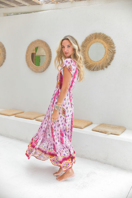 Lost Tribe Print Carmen Maxi
