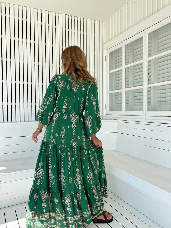 Kiva print Teresa Maxi Dress