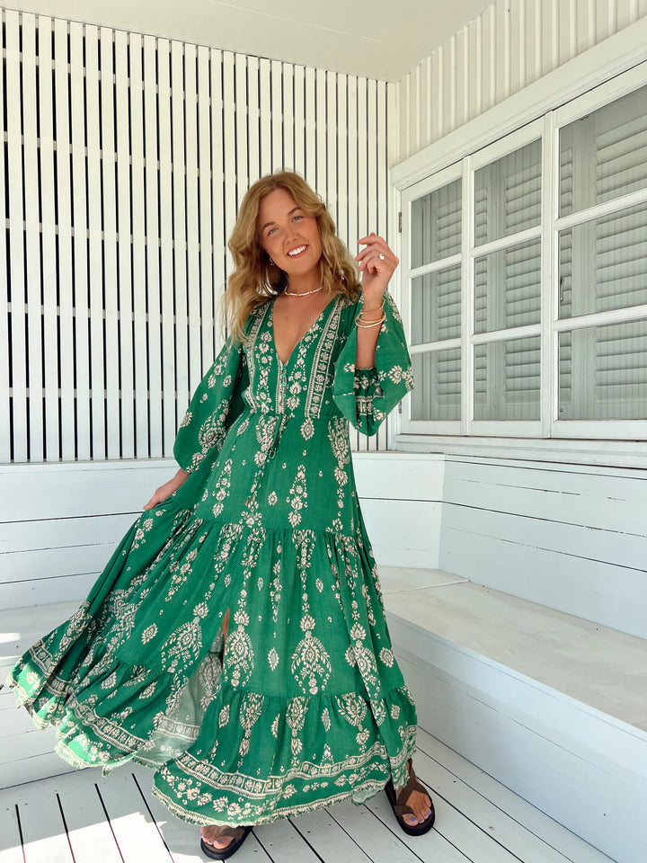 Kiva print Teresa Maxi Dress