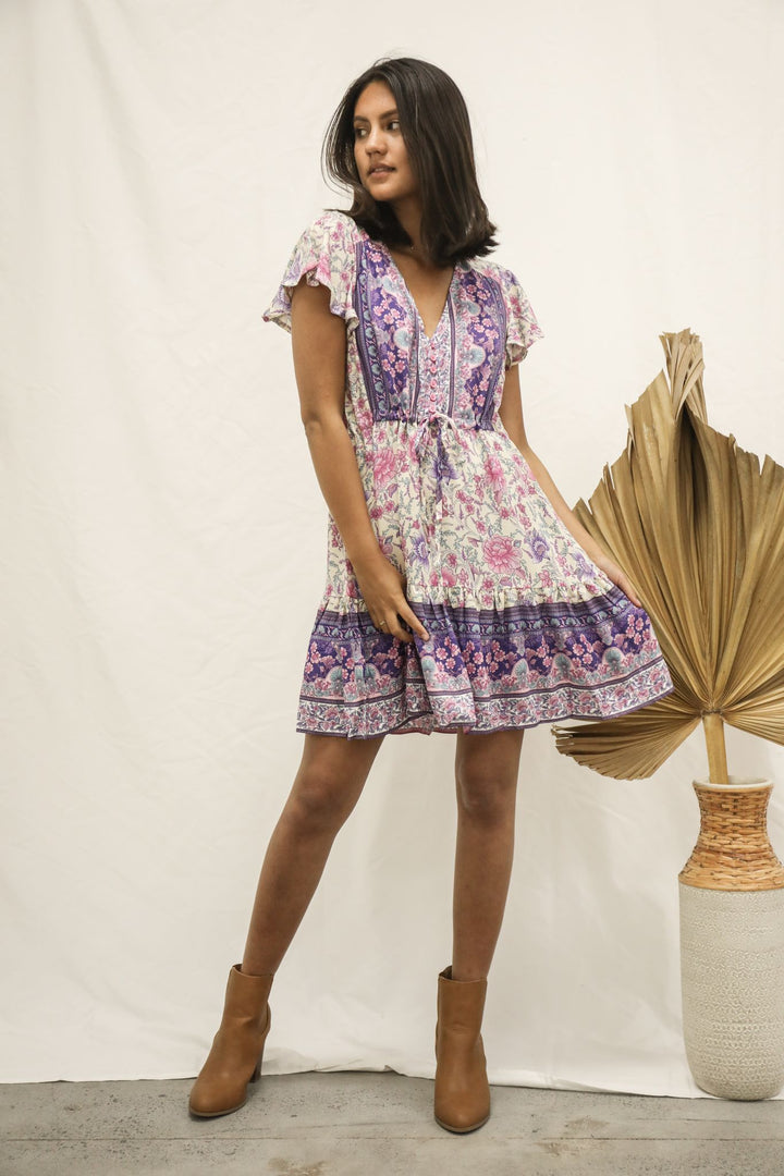 Savannah Print Mini Dress