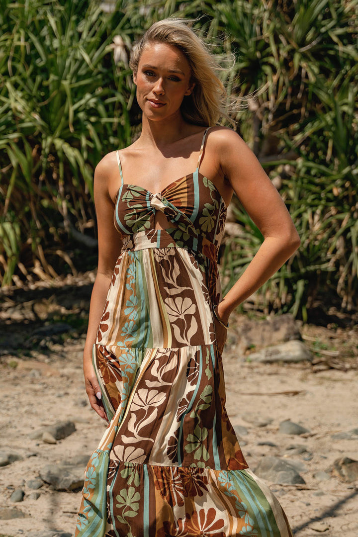 Cacao Mist Print Bambi Maxi