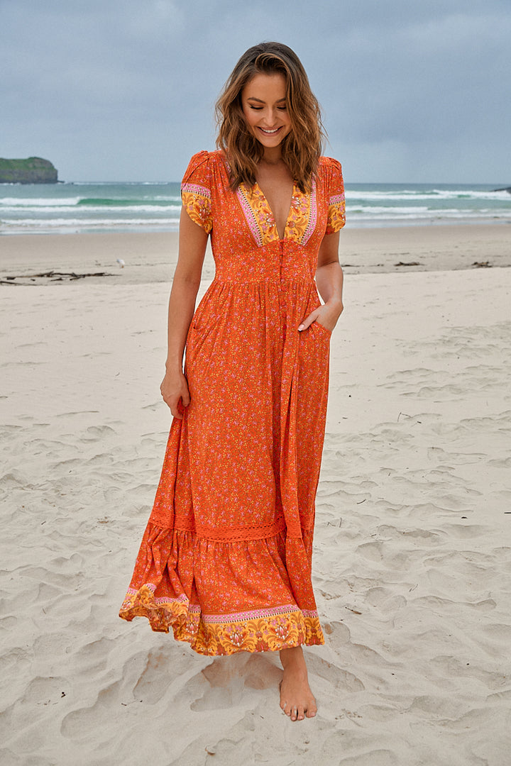 Summer Solstice Print Tabitha Maxi Dress