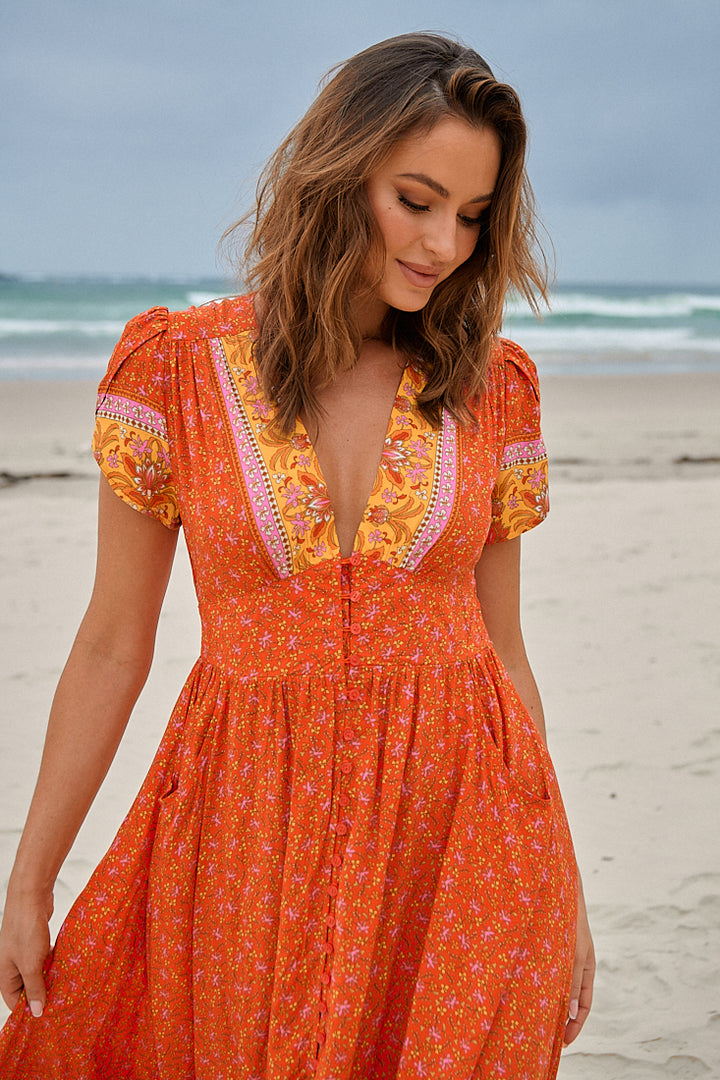 Summer Solstice Print Tabitha Maxi Dress