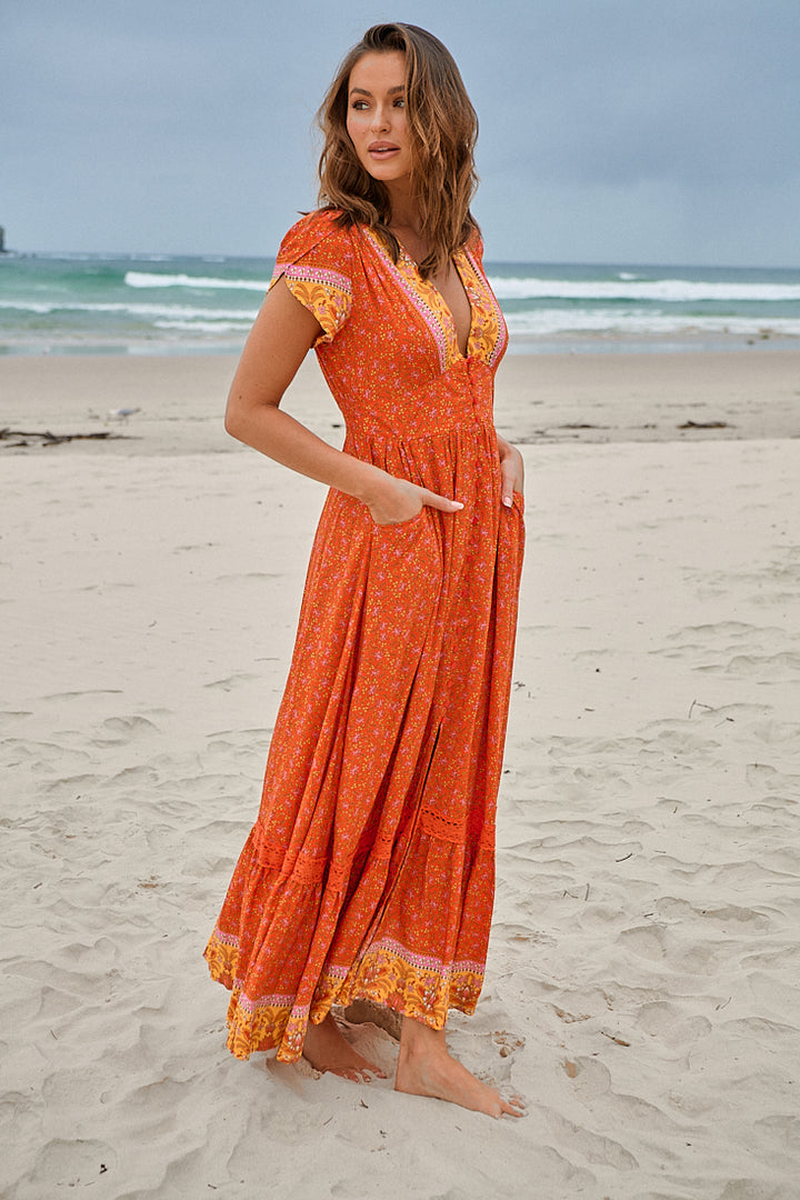 Summer Solstice Print Tabitha Maxi Dress