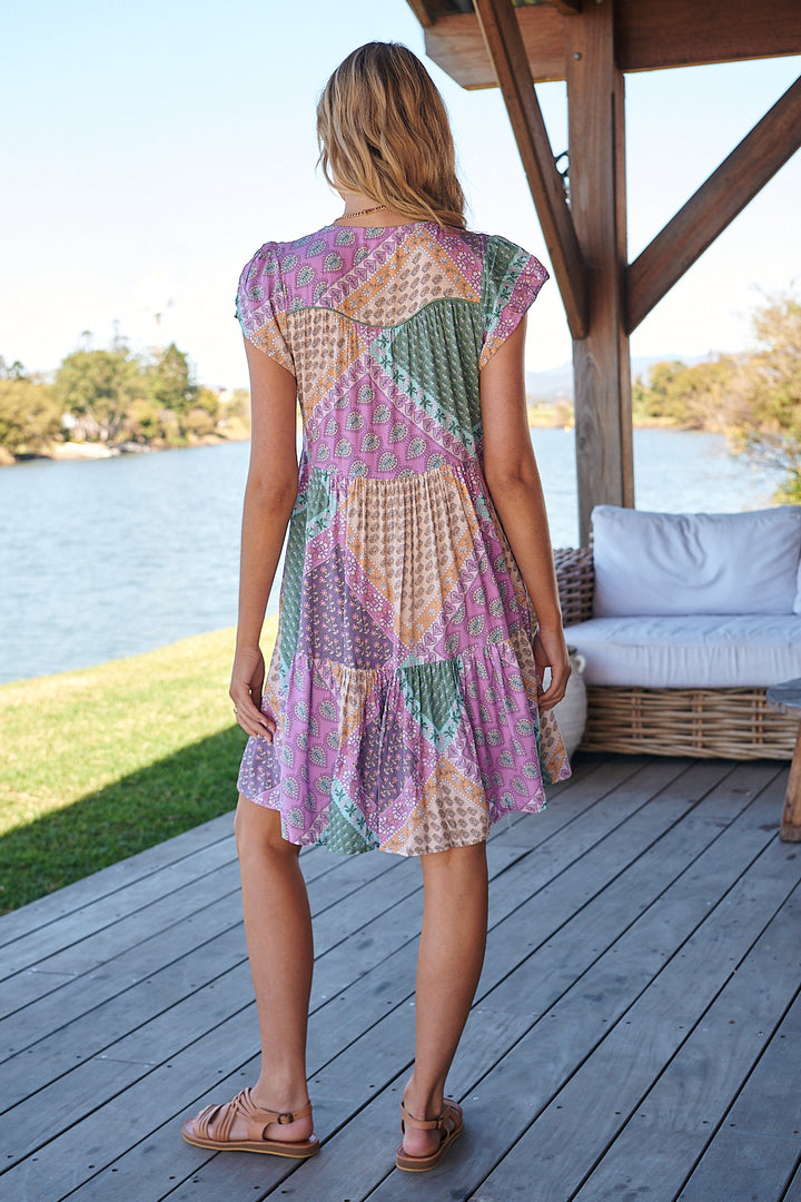 Lavender Haze Print Tracey Dress
