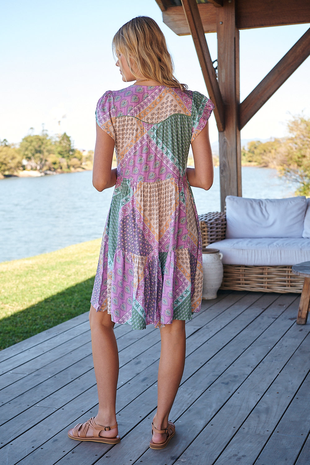 Lavender Haze Print Tracey Dress