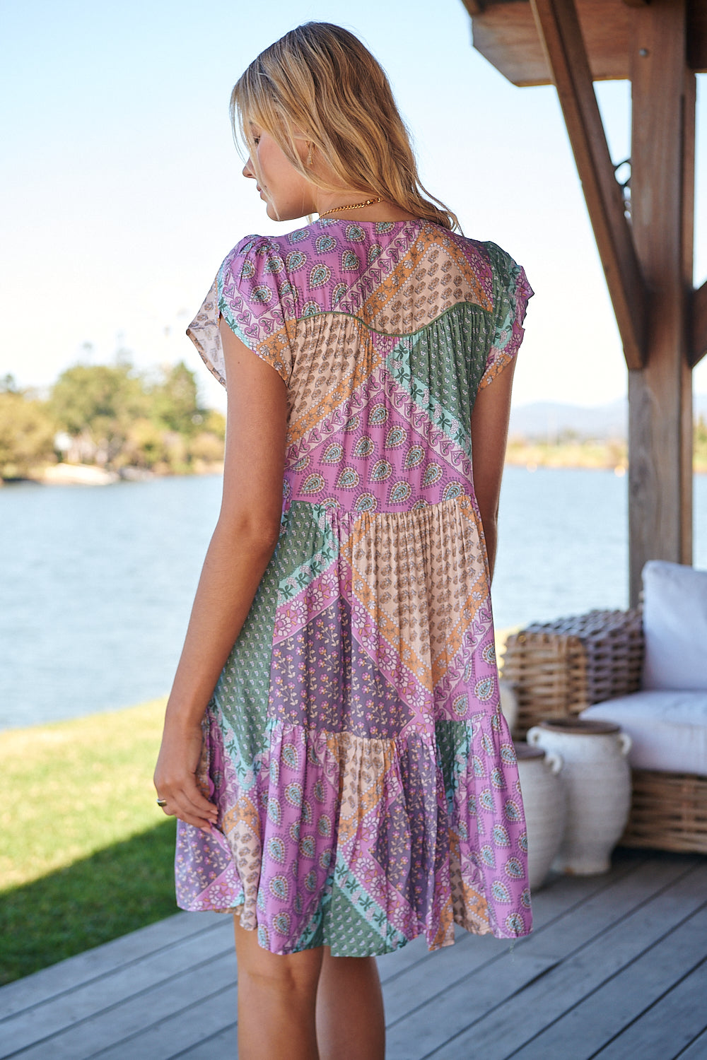 Lavender Haze Print Tracey Dress