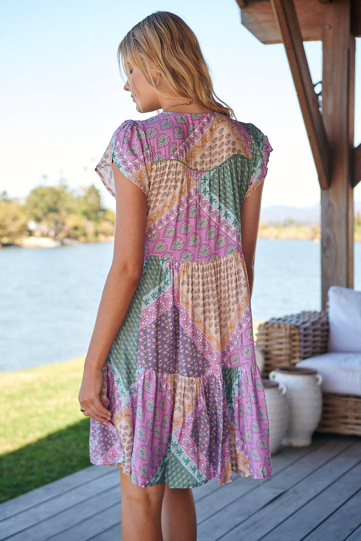 Lavender Haze Print Tracey Dress
