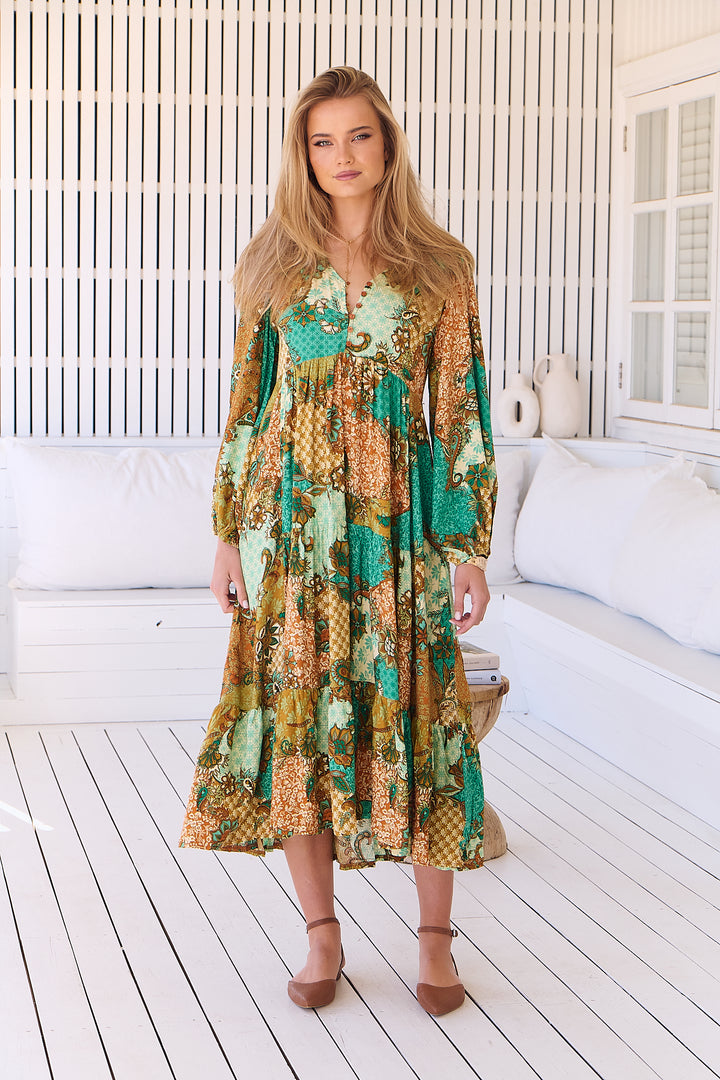 Wanderlust Print Eve Midi