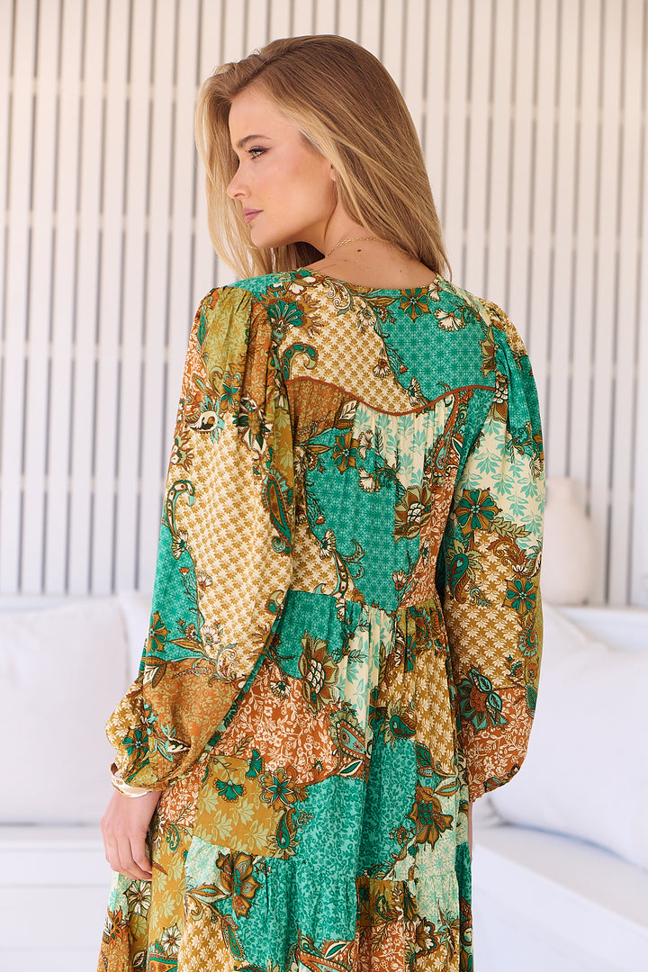 Wanderlust Print Eve Midi