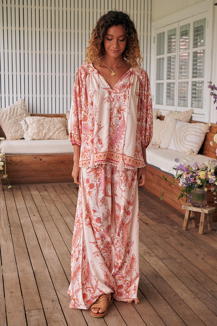 Balmy Nights Print Rue Top