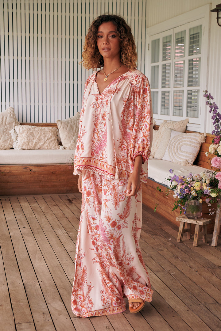 Balmy Nights Print Rue Top