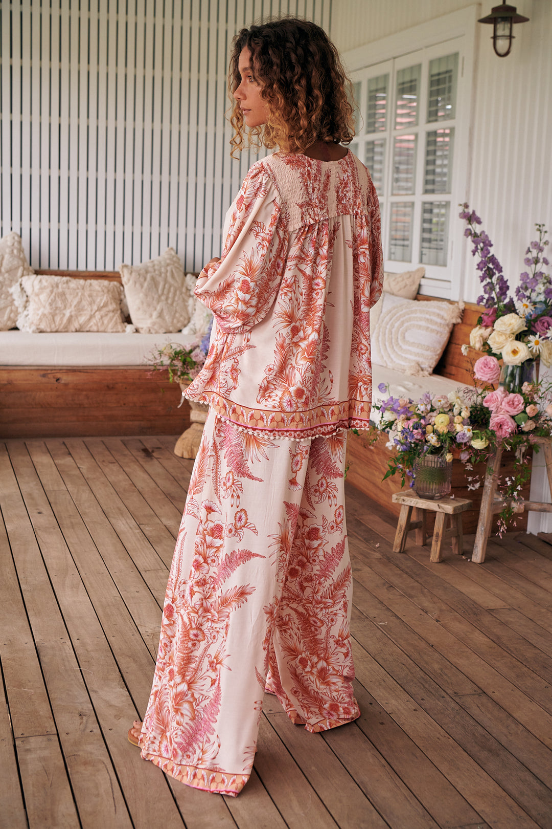 Balmy Nights Print Rue Top