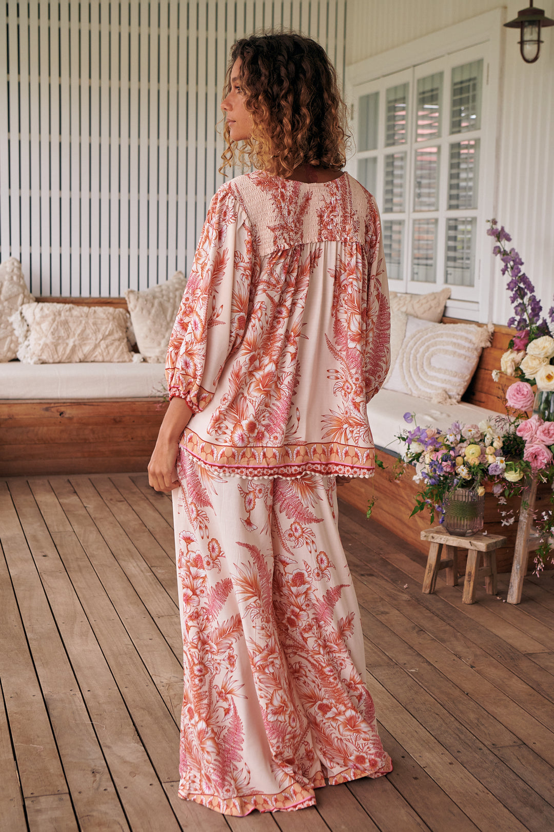 Balmy Nights Print Rue Top