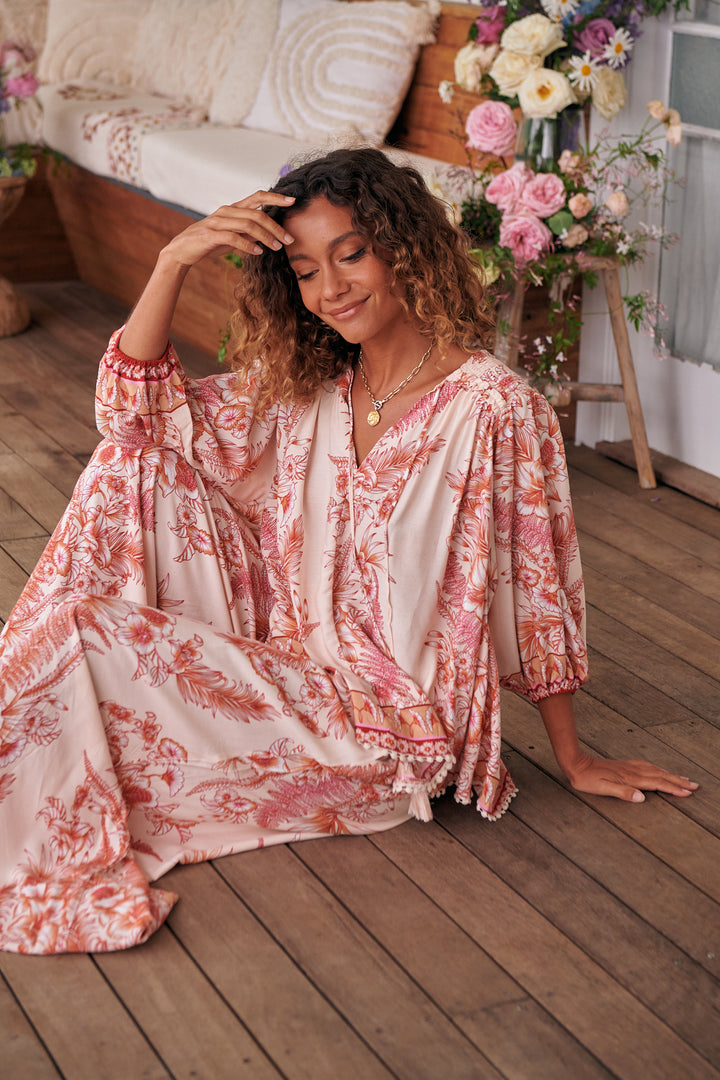 Balmy Nights Print Rue Top