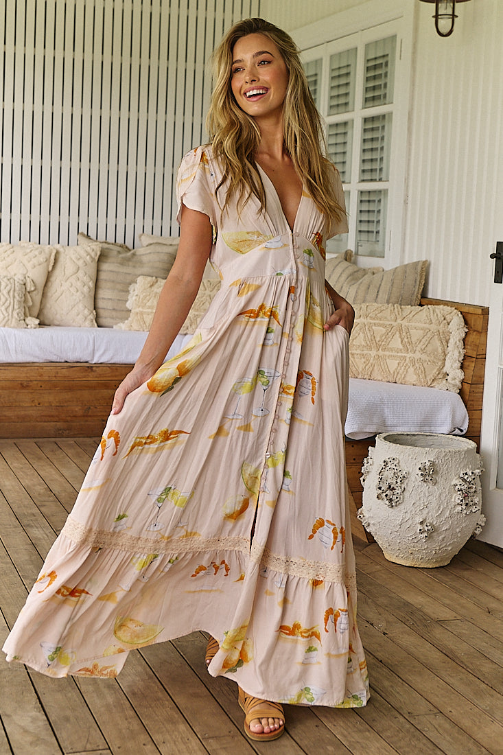 Summer Spritz Print Tabitha Maxi Dress