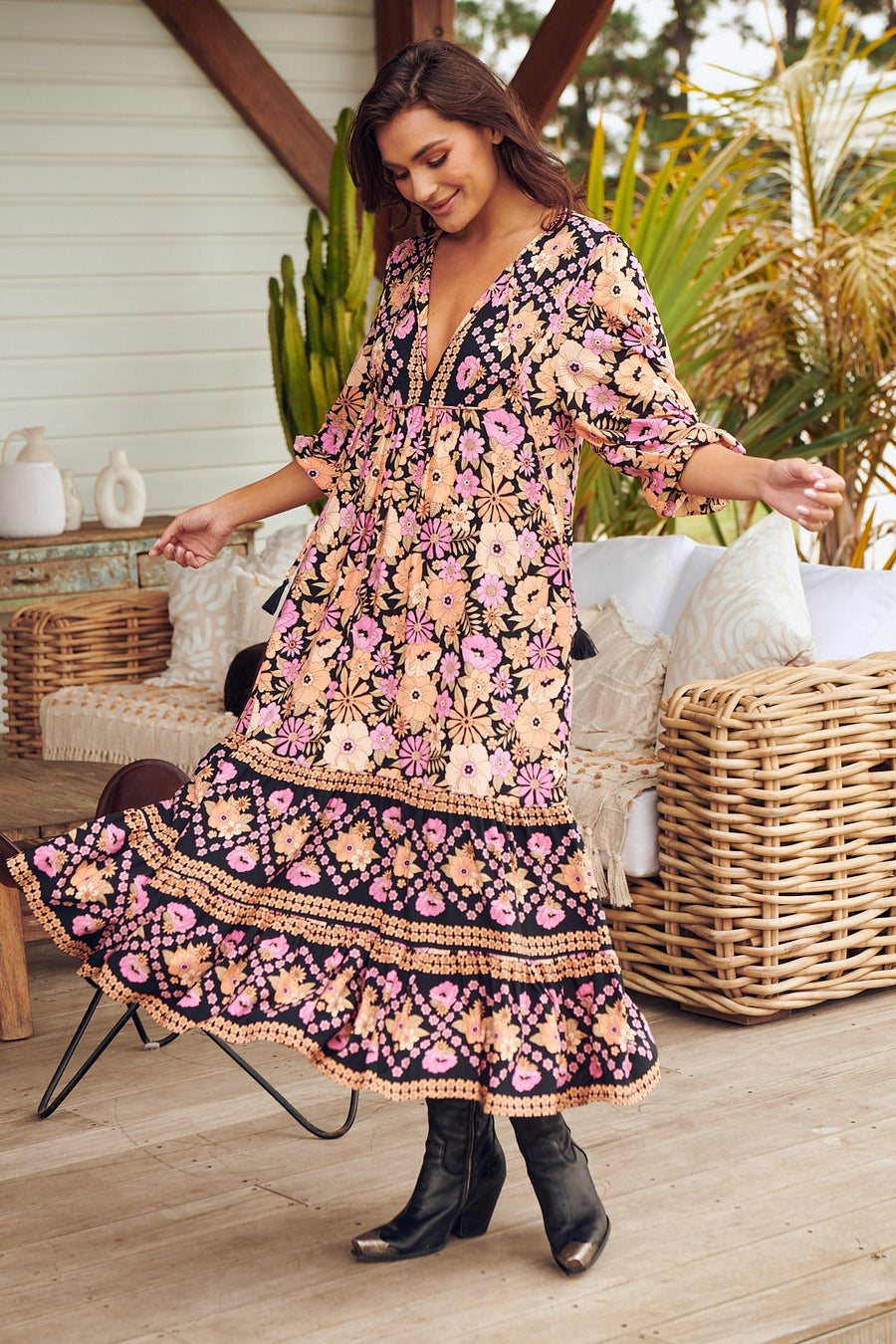 Scarlett Dress Apricot Blossom main image 0