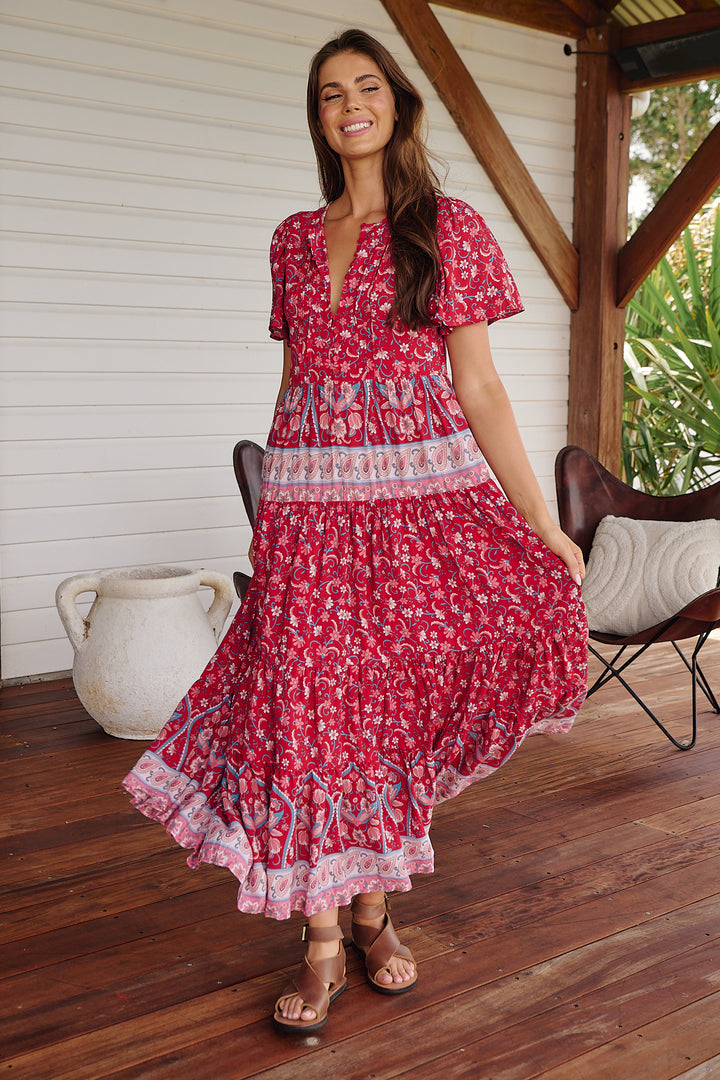 Ruby Rouge Print Olli Maxi Dress