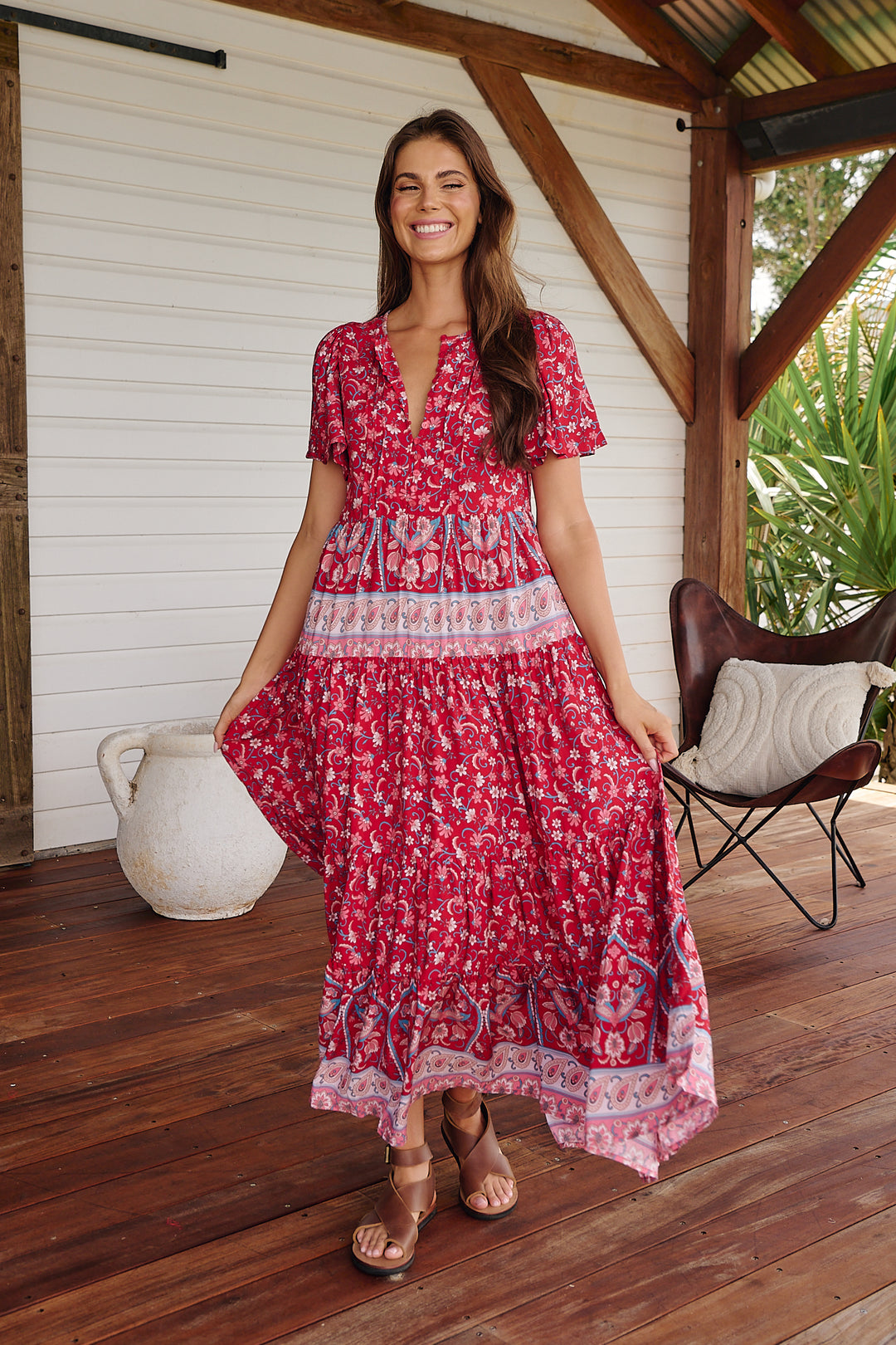 Ruby Rouge Print Olli Maxi Dress