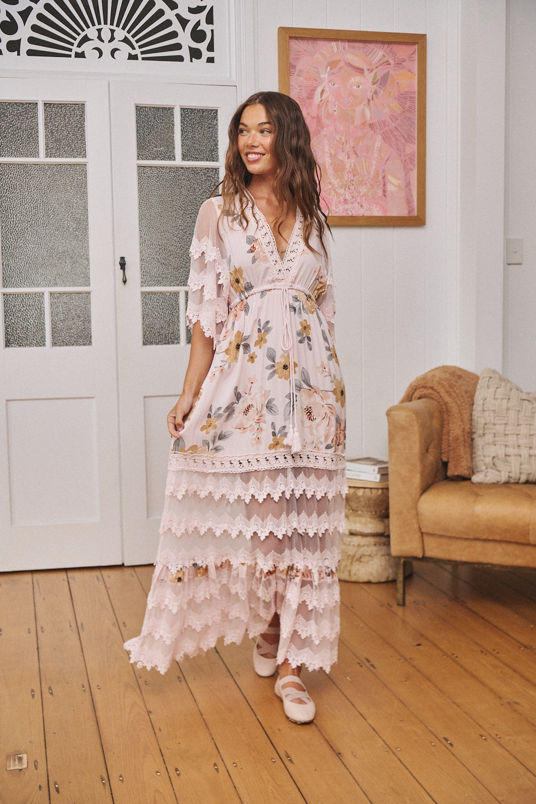 Forever Enchanted Print Bungalow Maxi Dress