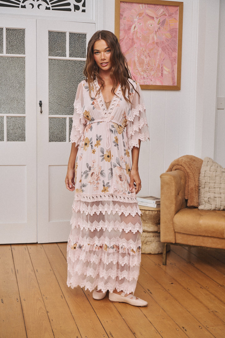 Forever Enchanted Print Bungalow Maxi Dress