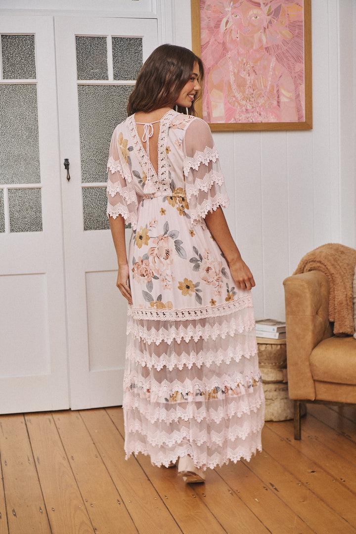 Forever Enchanted Print Bungalow Maxi Dress