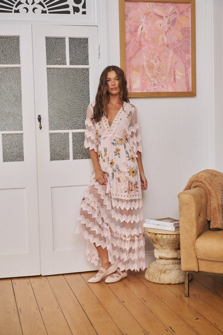 Forever Enchanted Print Bungalow Maxi Dress