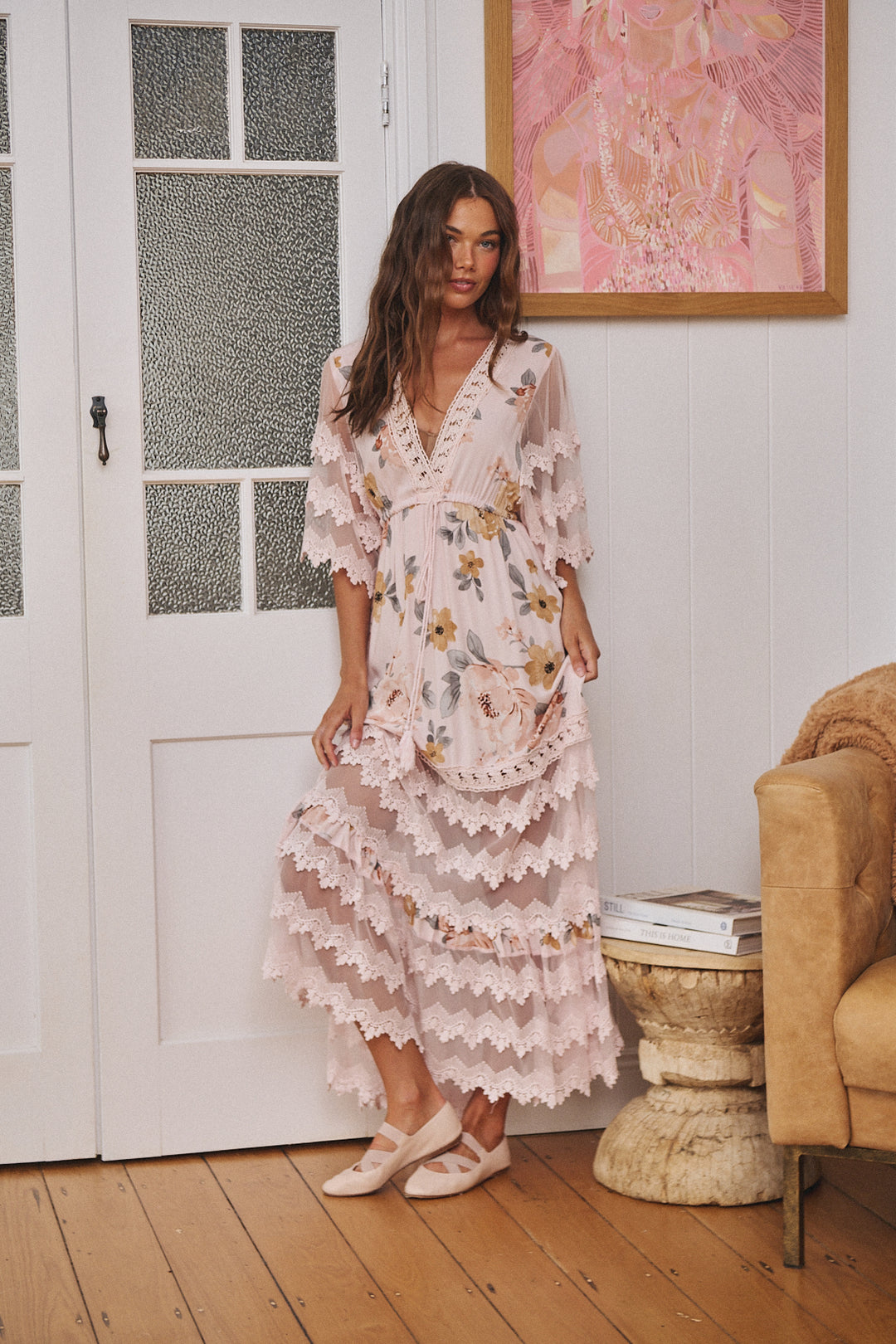 Forever Enchanted Print Bungalow Maxi Dress