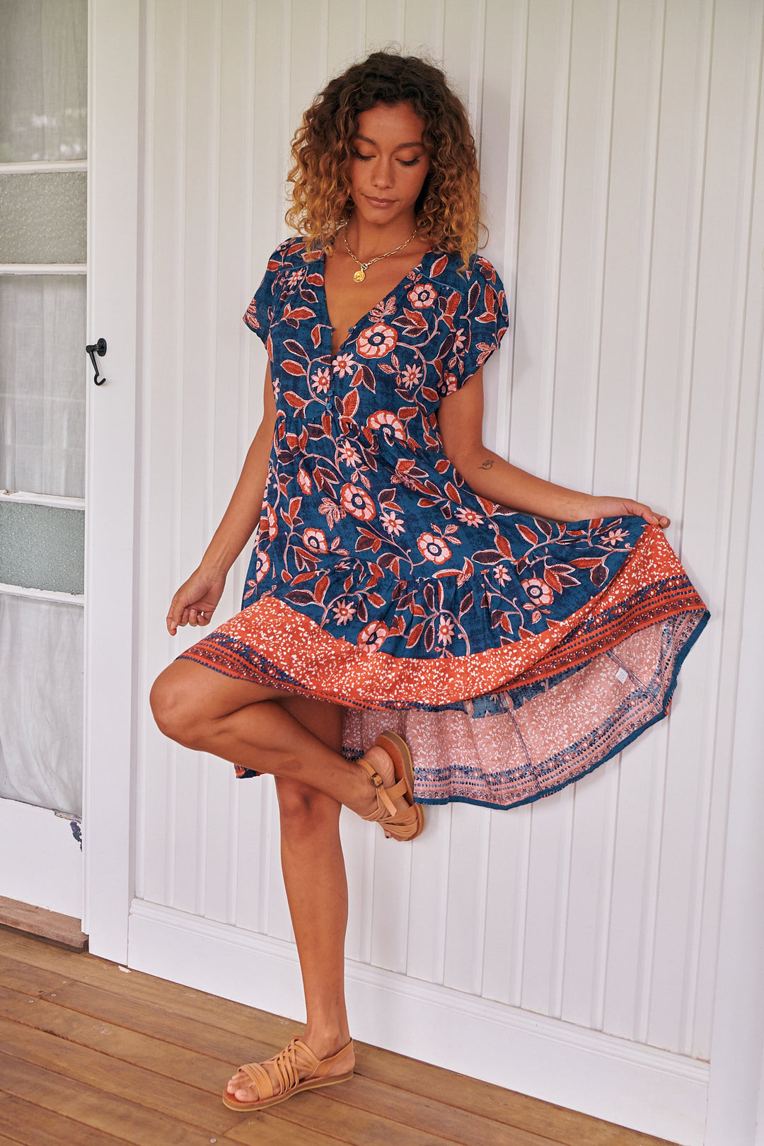 Halcyon Print Tracey Dress