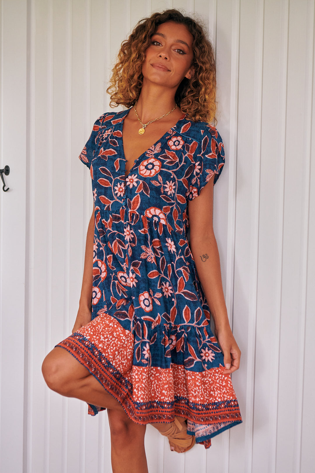 Halcyon Print Tracey Dress