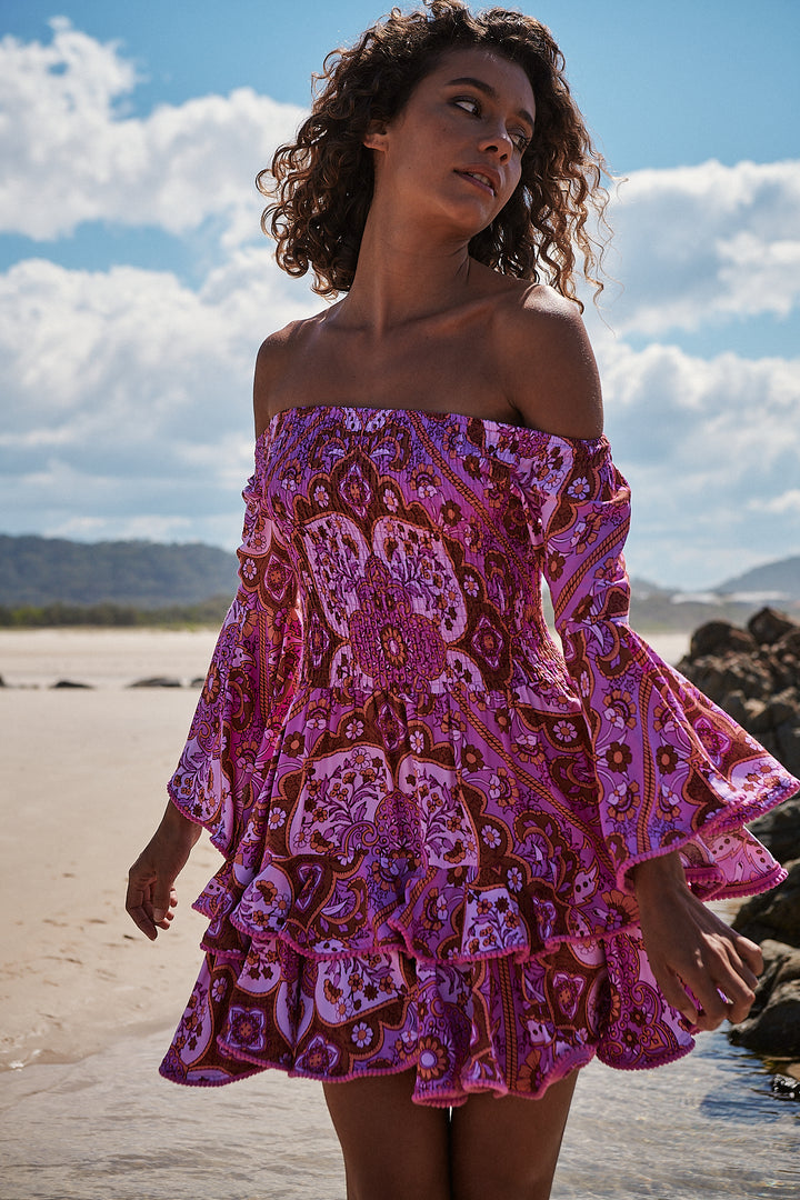 Cosmic Print Primrose Dress