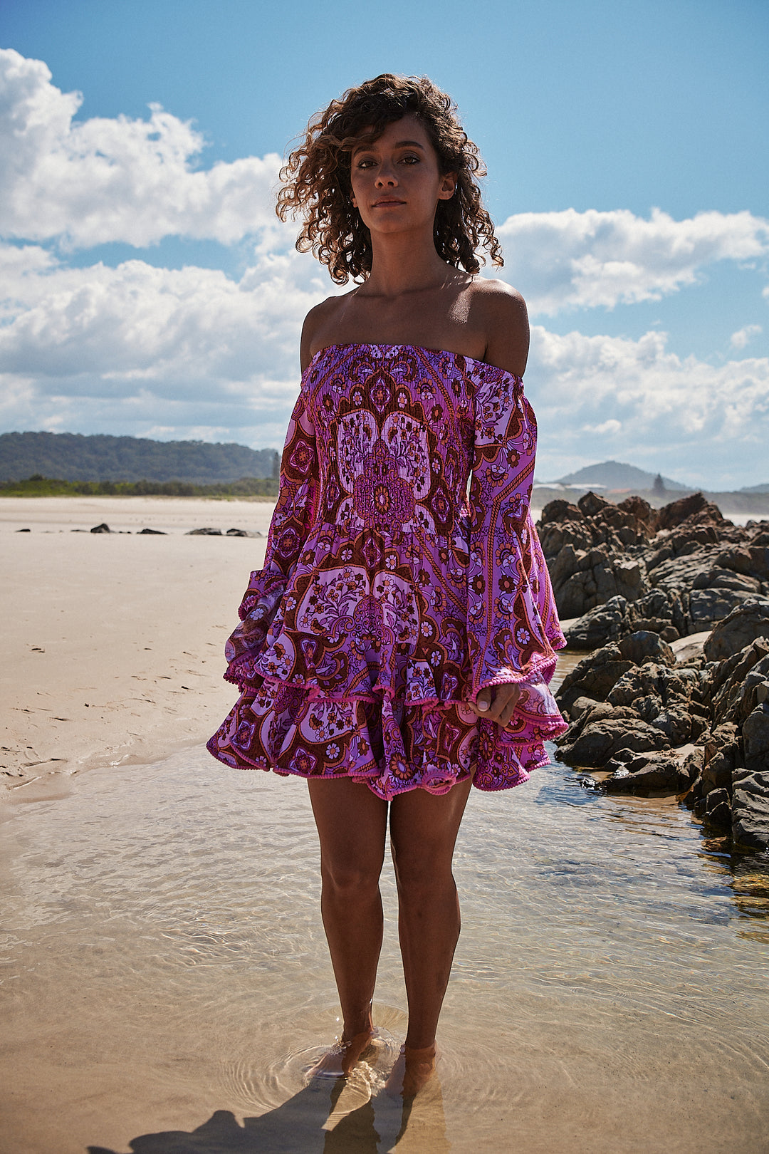 Cosmic Print Primrose Dress