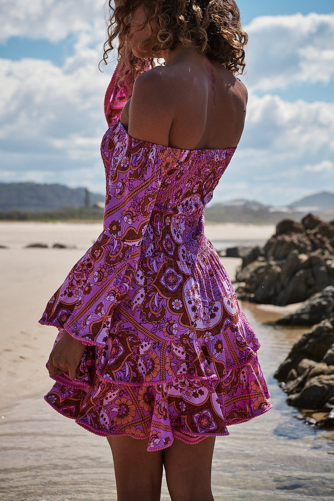 Cosmic Print Primrose Dress