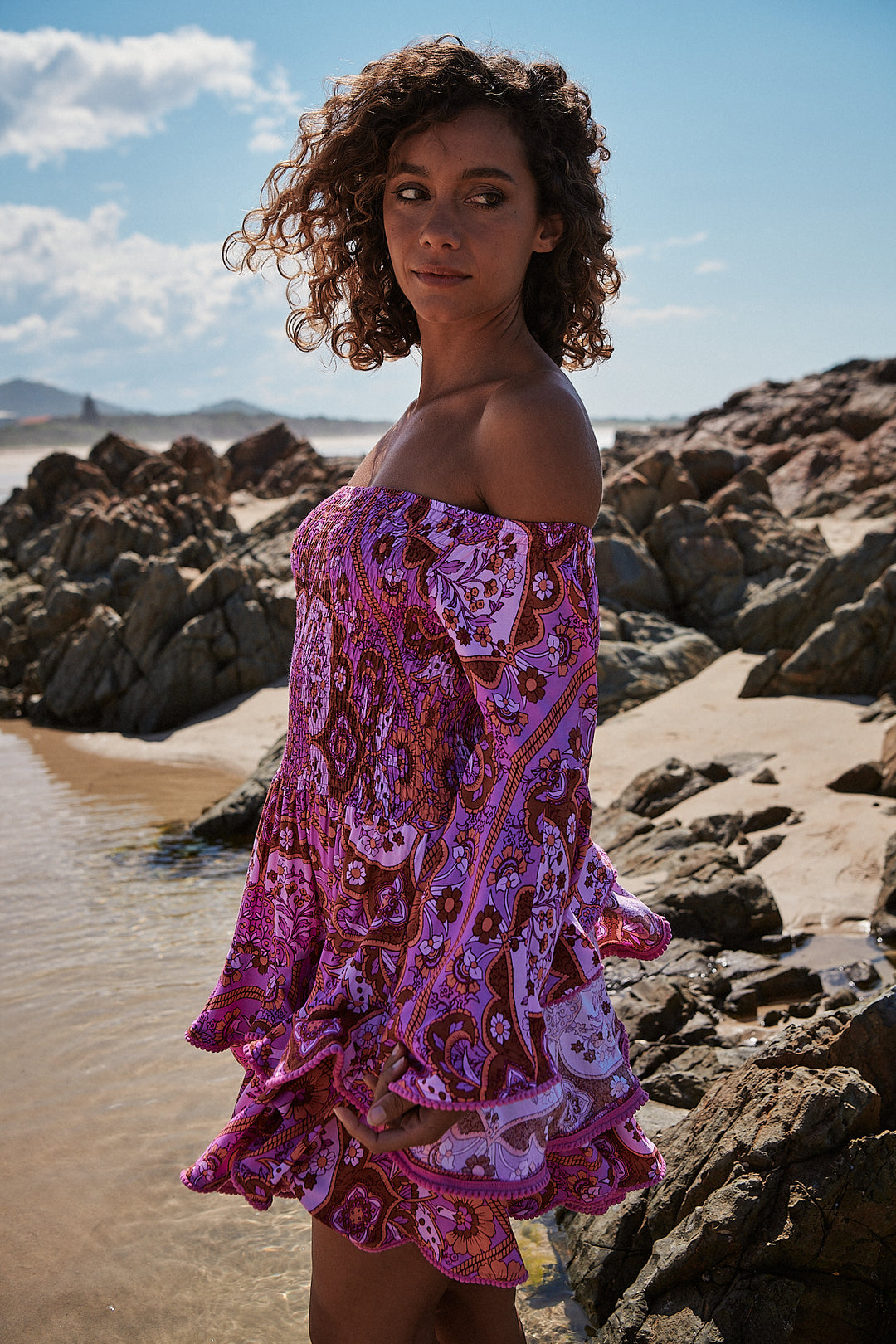 Cosmic Print Primrose Dress