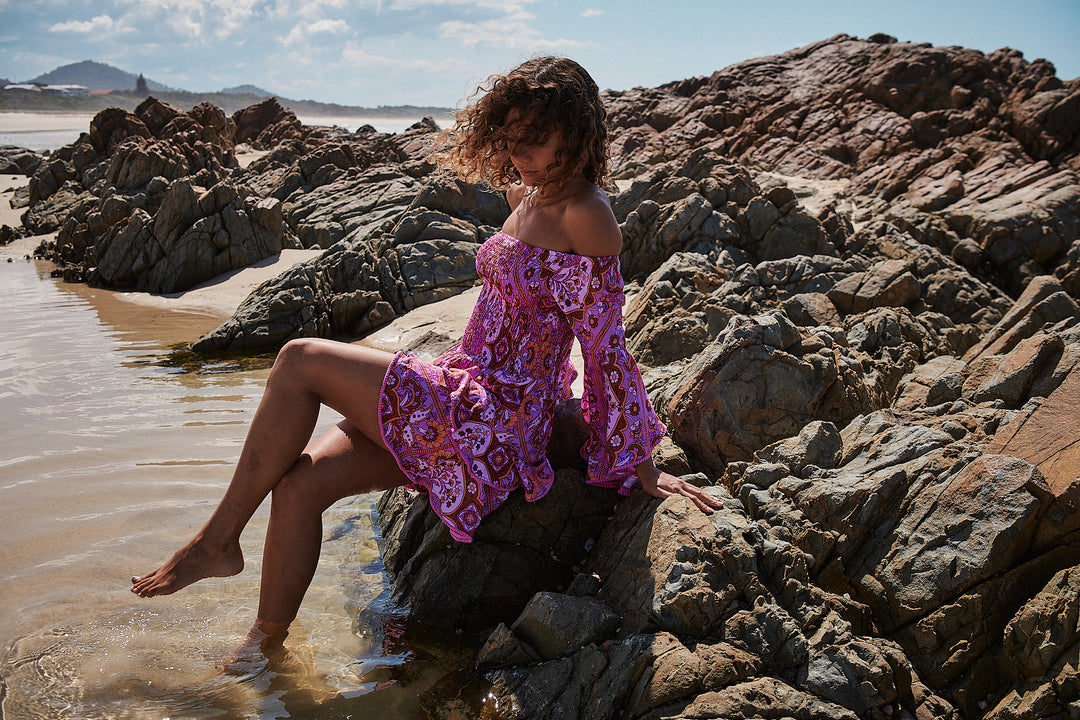 Cosmic Print Primrose Dress