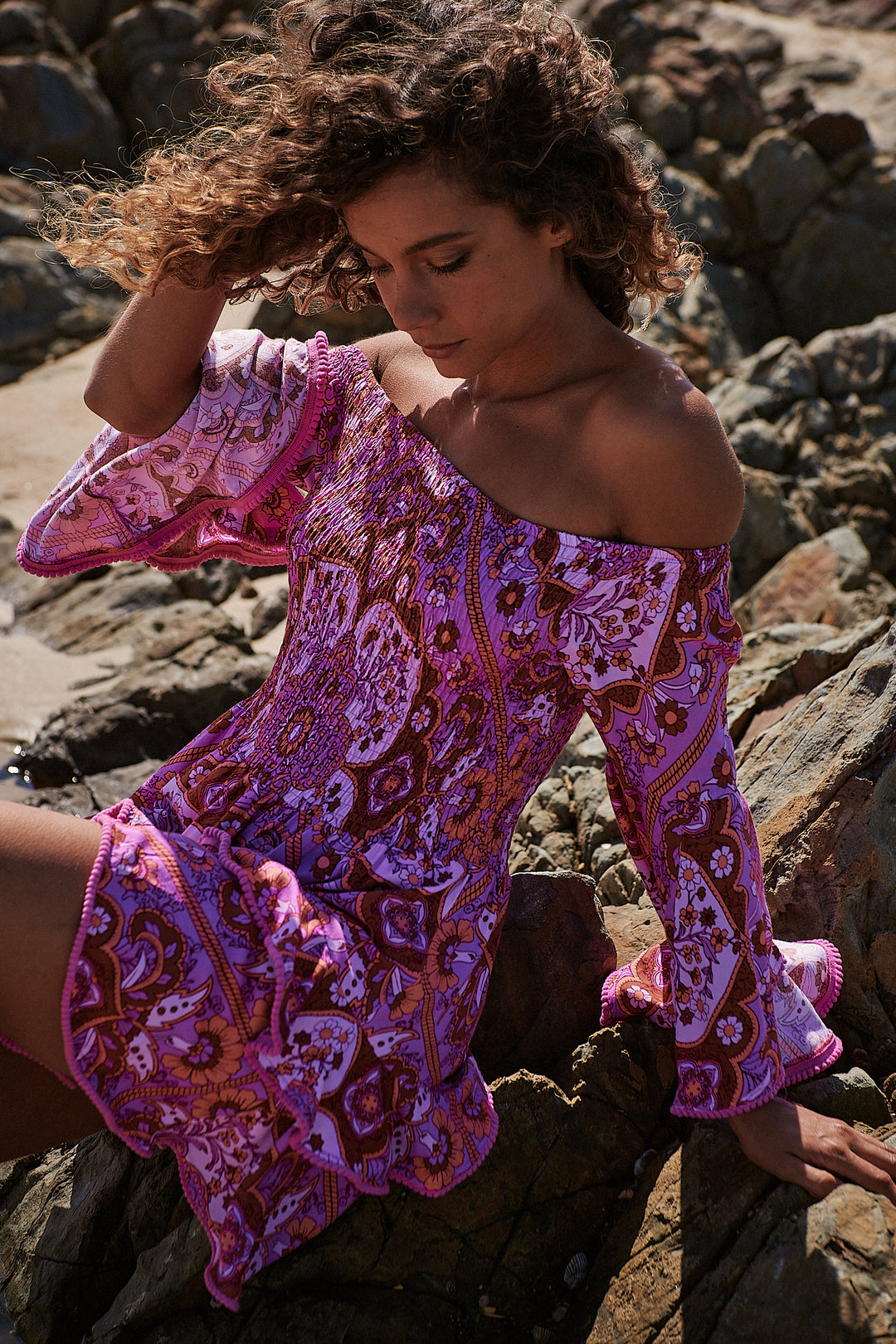 Cosmic Print Primrose Dress