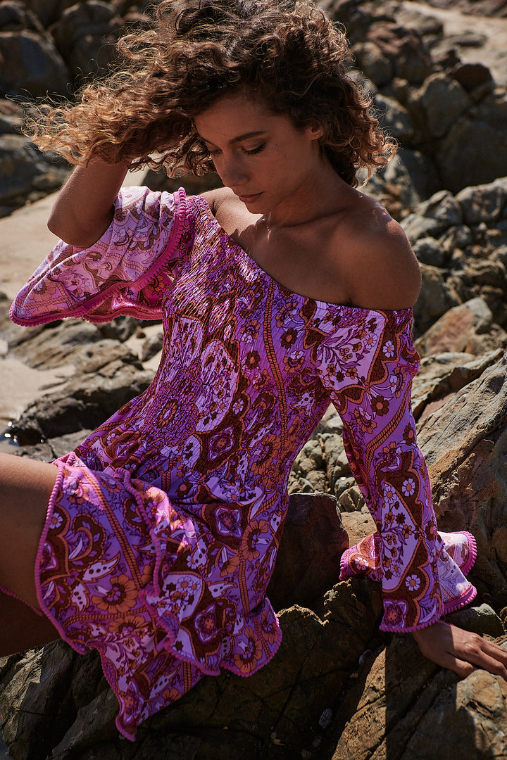 Cosmic Print Primrose Dress