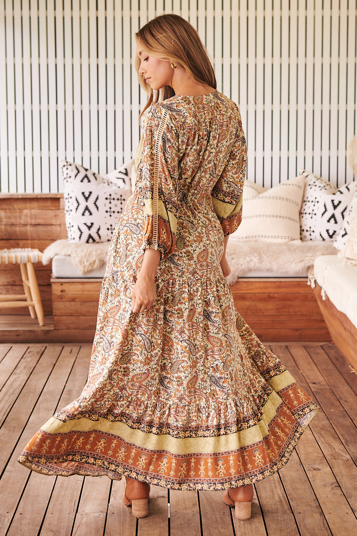 Oakie Print Ebony Maxi